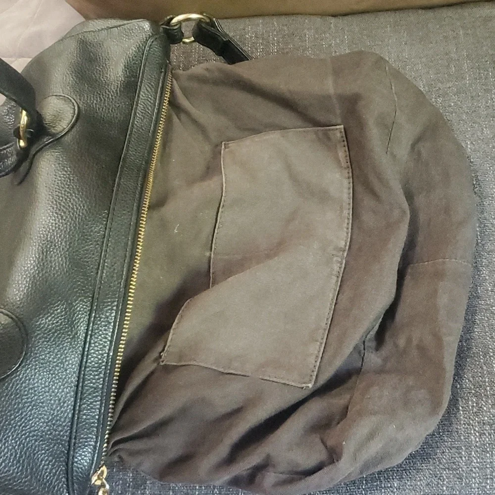 Authentic Black Genuine Leather Onna Ehrlich Bag